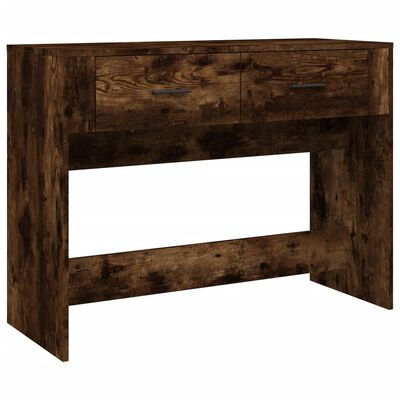 vidaXL Table console Chêne fumé 100x39x75 cm Bois d'ingénierie