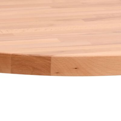 vidaXL Dessus de table Ø60x4 cm rond bois massif de hêtre