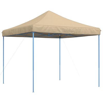 vidaXL Tente de réception pliable escamotable beige 292x292x315 cm