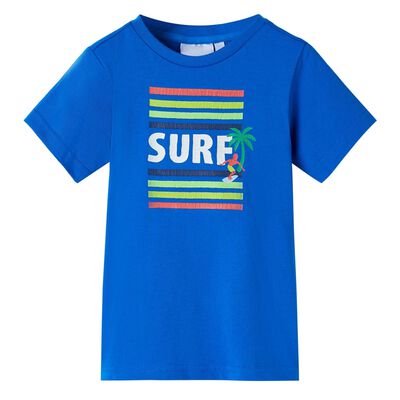 T-shirt pour enfants bleu vif 128