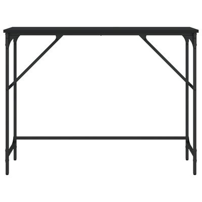 vidaXL Table console noir 100x32x75 cm bois d'ingénierie