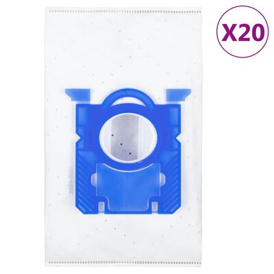 vidaXL Sacs d’aspirateur pour Philips S-Bag 20 pcs