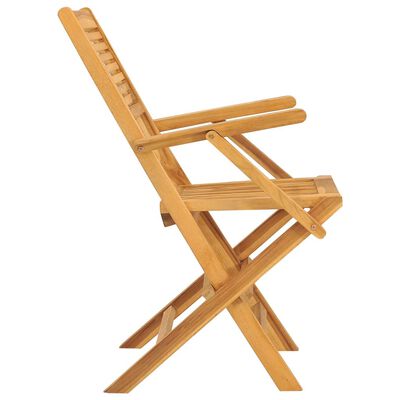 vidaXL Chaises de jardin pliantes lot de 2 55x62x90cm bois massif teck