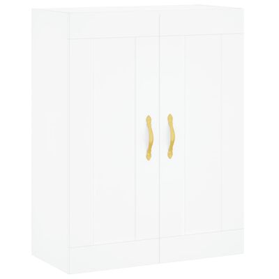 vidaXL Buffet haut Blanc 69,5x34x180 cm Bois d'ingénierie