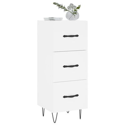 vidaXL Buffet blanc 34,5x34x90 cm bois d'ingénierie