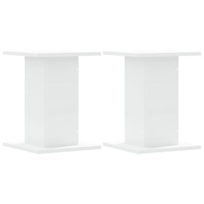 vidaXL Supports pour plantes 2 pcs blanc 30x30x40 cm bois d'ingénierie