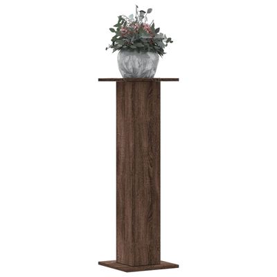 vidaXL Supports pour plantes 2 pcs chêne marron bois d'ingénierie