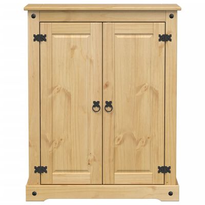 vidaXL Armoire à chaussures Corona 86x38,5x108 cm bois de pin massif