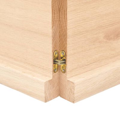 vidaXL Étagère murale 160x40x(2-4) cm bois de chêne massif non traité