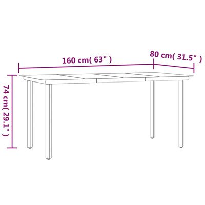 vidaXL Ensemble à manger de jardin 5 pcs Noir et marron Résine tressée