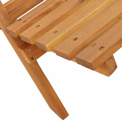 vidaXL Chaises de jardin lot de 2 anthracite bois acacia massif tissu