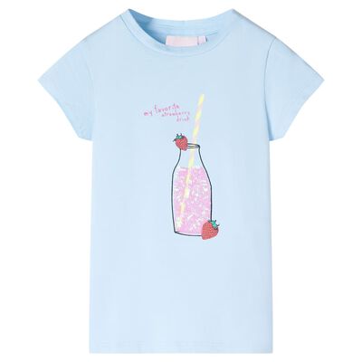 T-shirt pour enfants bleu doux 104