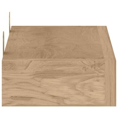 vidaXL Étagères murales 2 pcs 40x15x4 cm bois de teck massif