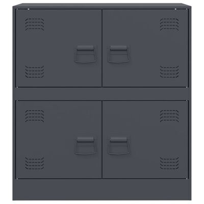 vidaXL Buffet anthracite 67x39x73 cm acier