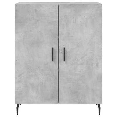 vidaXL Buffet gris béton 69,5x34x90 cm bois d'ingénierie