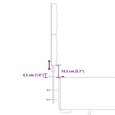 vidaXL Sommier à lattes de lit avec matelas Bleu 180x200 cm Tissu