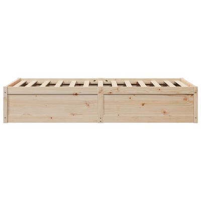 vidaXL Cadre de lit sans matelas 90x200 cm bois de pin massif