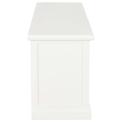 vidaXL Meuble TV Blanc 120x30x40 cm Bois