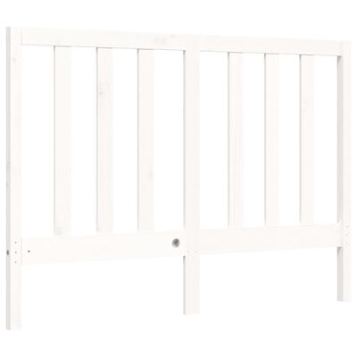 vidaXL Cadre de lit sans matelas blanc bois de pin massif