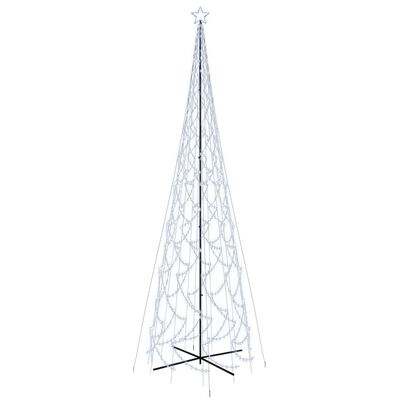 vidaXL Arbre de Noël cône 3000 LED Blanc froid 230x800 cm