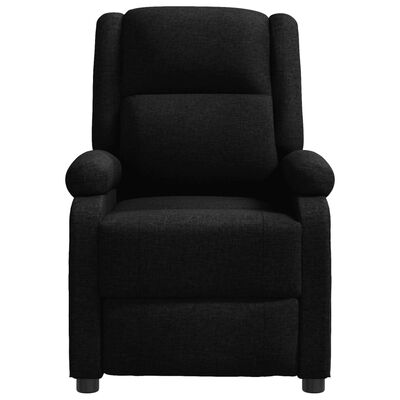 vidaXL Fauteuil de massage Noir Tissu