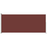 vidaXL Auvent latéral rétractable de patio 180x500 cm Marron