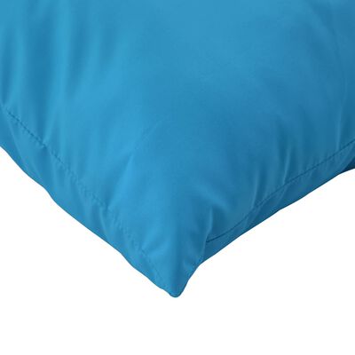 vidaXL Coussins de palette lot de 2 bleu tissu