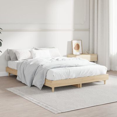 vidaXL Cadre de lit sans matelas chêne sonoma 120x190 cm