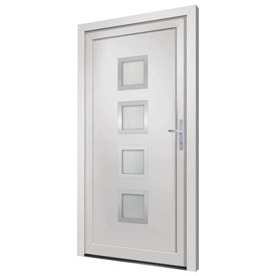 vidaXL Porte d'entrée Blanc 98x200 cm PVC