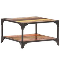 vidaXL Table basse 60x60x35 cm Bois de récupération massif