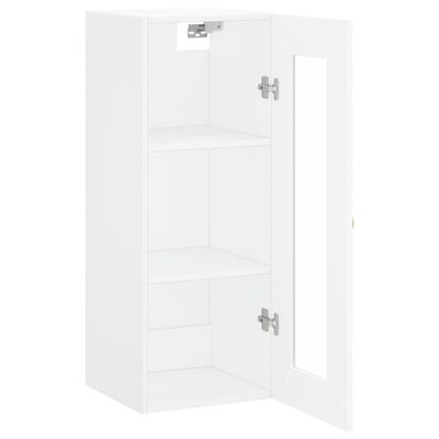 vidaXL Armoire murale blanc 34,5x34x90 cm