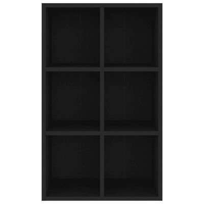 vidaXL Bibliothèque/Buffet noir 66x30x98 cm bois d'ingénierie