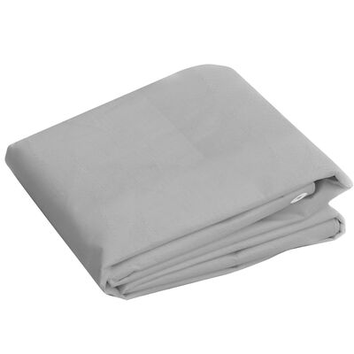 vidaXL Bâche 260 g/m² 4x4 m Gris PEHD