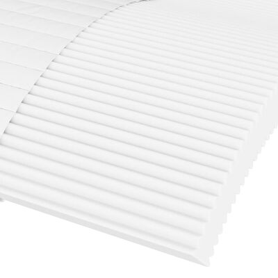 vidaXL Lit de jour avec matelas crème 90x200 cm tissu