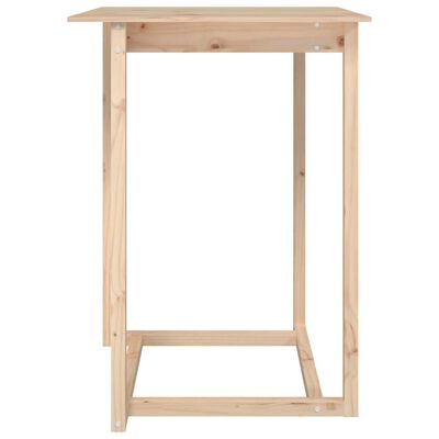 vidaXL Table de bar 80x80x110 cm Bois massif de pin