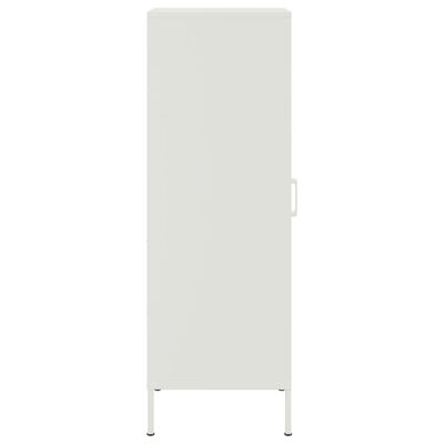 vidaXL Buffet haut blanc 36x39x113 cm acier