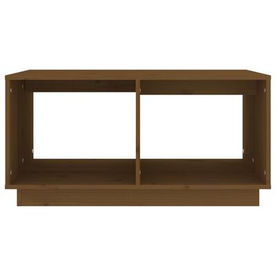 vidaXL Table basse Marron miel 80x50x40 cm Bois massif de pin