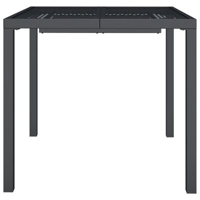 vidaXL Table de jardin anthracite 80x80x72 cm acier