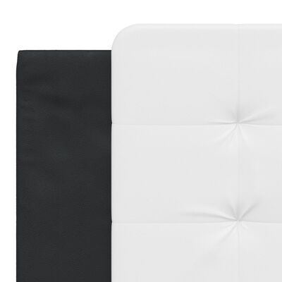 vidaXL Cadre de lit avec LED sans matelas noir et blanc 180x200 cm