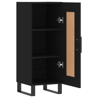 vidaXL Buffet Noir 34,5x34x90 cm Bois d'ingénierie