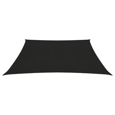 vidaXL Voile d'ombrage 160 g/m² Noir 4,5x4,5 m PEHD