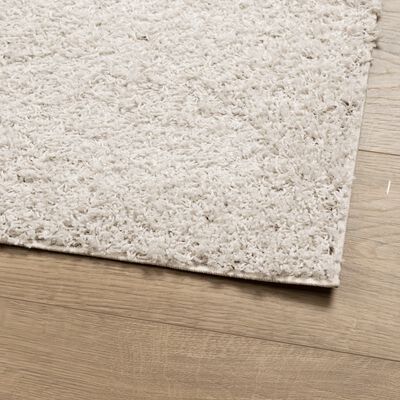 vidaXL Tapis shaggy PAMPLONA poils longs moderne crème 200x200 cm