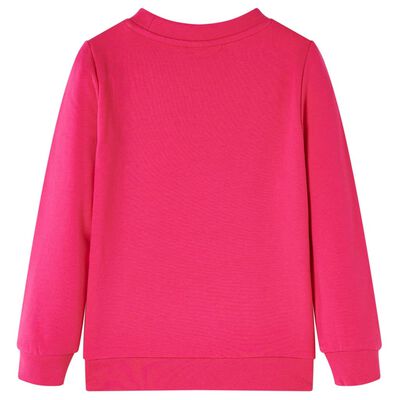 Sweatshirt pour enfants rose vif 140