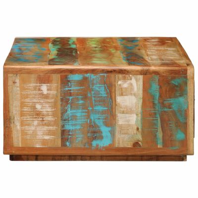 vidaXL Table basse 89x55x29 cm bois de récupération massif