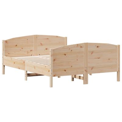 vidaXL Cadre de lit sans matelas 140x200 cm bois massif de pin