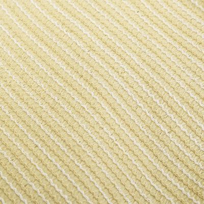 vidaXL Voile d'ombrage 160 g/m² Beige 5x6x6 m PEHD