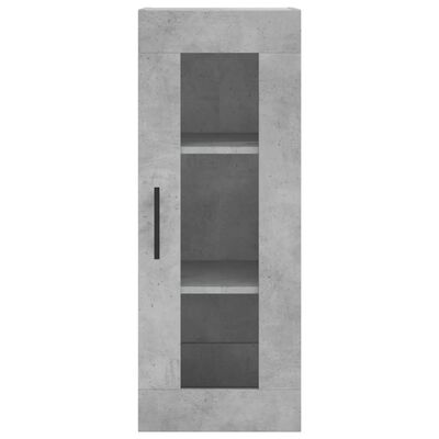 vidaXL Armoire murale gris béton 34,5x34x90 cm