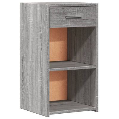 vidaXL Table de chevet sonoma gris 35x34x65 cm bois d'ingénierie