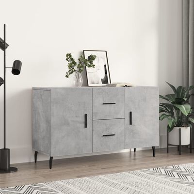 vidaXL Buffet gris béton 100x36x60 cm bois d'ingénierie