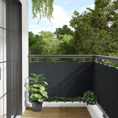 vidaXL Écran d'intimité de balcon anthracite 1000x75 cm PVC